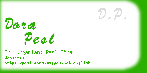 dora pesl business card